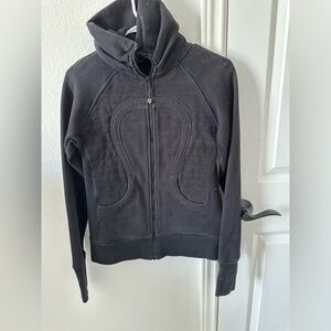 Black lululemon zip up.